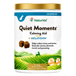 مکمل آرام‌بخش سگ NaturVet Quiet Moments Calming Aid + Melatonin