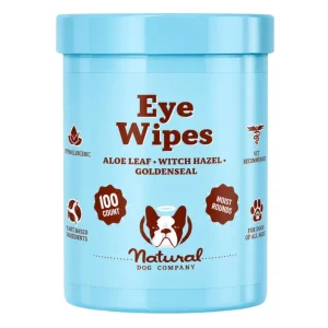 پد مرطوب پاک‌کننده اطراف چشم سگ Natural Dog Company Eye Wipes