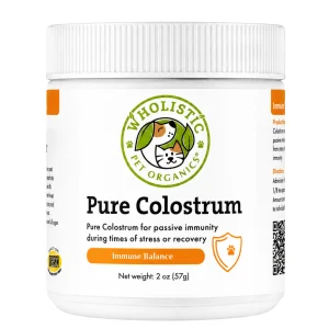 پودر کلستروم خالص سگ و گربه Wholistic Pet Organics Pure Colostrum