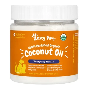 روغن نارگیل ارگانیک Zesty Paws 100% Certified Organic Coconut Oil