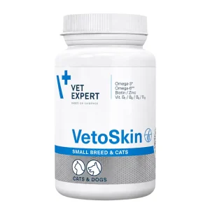 مکمل پوست و موی سگ نژاد کوچک و گربه Vet Expert VetoSkin